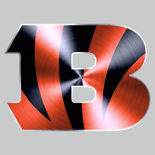 Cincinnati Bengals Stainless steel logo iron on paper